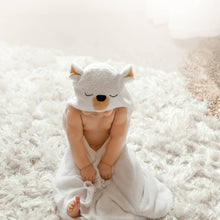 Load image into Gallery viewer, Natemia - Polar Bear Bamboo Hooded Towel