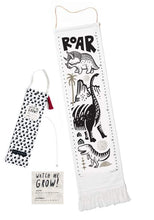 Load image into Gallery viewer, Wee Gallery Canvas Growth Chart - Roar