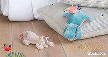 Load image into Gallery viewer, Moulin Roty Musical Stuffed Animal - Hippopotamus Les Papoum