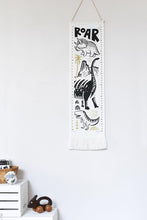 Load image into Gallery viewer, Wee Gallery Canvas Growth Chart - Roar