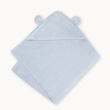 Load image into Gallery viewer, Natemia - Organic Cotton Hooded Towel for Babies & Toddlers in Blue