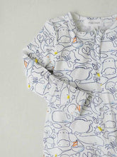 Load image into Gallery viewer, Boy's zippered footie onesie