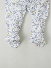 Load image into Gallery viewer, Boy's zippered footie onesie