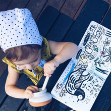 Load image into Gallery viewer, Wee Gallery Color Me Bath Book : Who's In the Ocean