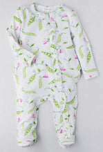 Load image into Gallery viewer, Baby girl's  zip footie onesie