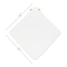 Load image into Gallery viewer, Natemia - White Bamboo Baby Bath Hooded Towel