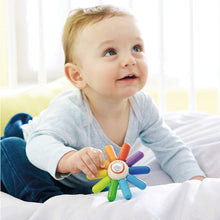 Load image into Gallery viewer, Haba - Rainbow Sun Wooden Clutching Toy Rattle & Teether