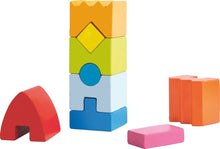 Load image into Gallery viewer, Haba - Rainbow Rocket 9 Piece Wooden Stacking Play Set