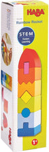 Load image into Gallery viewer, Haba - Rainbow Rocket 9 Piece Wooden Stacking Play Set