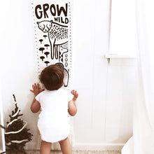 Load image into Gallery viewer, Wee Gallery Canvas Growth Chart - Safari