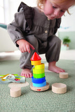 Load image into Gallery viewer, Haba - Wooden Wobbly Tower Stacking Game