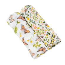 Load image into Gallery viewer, Bebe Au Lait Bamboo Blend Swaddle Set - Butterfly/Flutterby