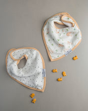 Load image into Gallery viewer, Loulou Lollipop Muslin Bandana Bib Set - Bunny Meadow