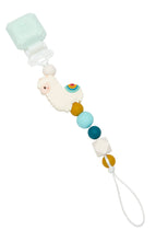Load image into Gallery viewer, Loulou Lollipop Pacifier Clip- Llama