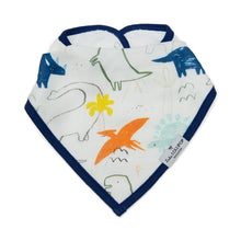 Load image into Gallery viewer, Loulou Lollipop Muslin Bandana Bib Set - Dinoland