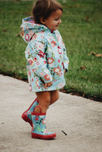 Load image into Gallery viewer, Pluie Pluie Blue Floral Rain Boots