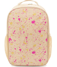 Load image into Gallery viewer, So Young Fuchsia and Gold Splatter Backpack ( 2 sizes )