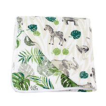 Load image into Gallery viewer, Bebe Au Lait Muslin Bebe Snuggle Blanket - Jungle/Rainforst