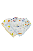 Load image into Gallery viewer, Loulou Lollipop Muslin Bandana Bib Set - Carnival Fun