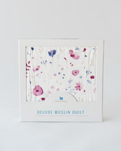 Load image into Gallery viewer, Deluxe Muslin Baby Quilt - Fairy Garden