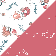 Load image into Gallery viewer, Bebe Au Lait Luxury Muslin Super Snuggle Blanket - Mermaid + Bubbles (Toddler +)