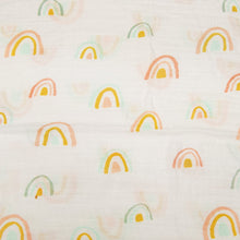 Load image into Gallery viewer, Loulou Lollipop Muslin Swaddle Blanket - Pastel Rainbow