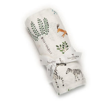 Load image into Gallery viewer, Loulou Lollipop Muslin Swaddle Blanket - Safari Jungle