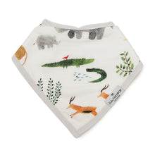 Load image into Gallery viewer, Loulou Lollipop Muslin Bandana Bib Set - Safari Jungle