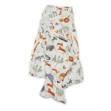 Load image into Gallery viewer, Loulou Lollipop Muslin Swaddle Blanket - Safari Jungle