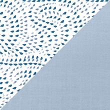 Load image into Gallery viewer, Bebe Au Lait Cotton Muslin Snuggle Blanket - Serenity/Sky