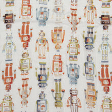 Load image into Gallery viewer, Loulou Lollipop Muslin Swaddle Blanket - Vintage Robot