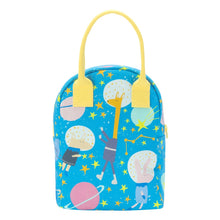 Load image into Gallery viewer, Zipper Lunch Bag - Astro Party
