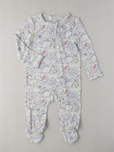 Load image into Gallery viewer, Boy's zippered footie onesie