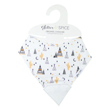 Load image into Gallery viewer, Glitter & Spice Organic Chew Bib - Wild West
