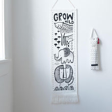 Load image into Gallery viewer, Wee Gallery Canvas Growth Chart - Safari