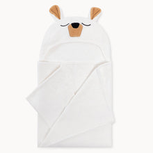 Load image into Gallery viewer, Natemia - Polar Bear Bamboo Hooded Towel