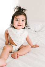 Load image into Gallery viewer, Loulou Lollipop Muslin Bandana Bib Set - Bunny Meadow
