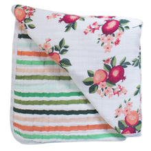 Load image into Gallery viewer, Bebe Au Lait Muslin Snuggle Blanket - Ojai + Ribbon