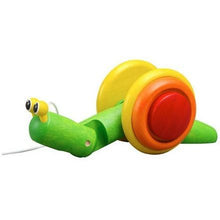 Load image into Gallery viewer, Plan Toys,- Pull-Along Snail