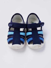 Load image into Gallery viewer, Boy's blue fisherman sandals