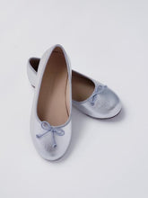 Load image into Gallery viewer, Girl's silver ballet flats