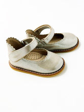 Load image into Gallery viewer, Baby girl's shimmery taupe ballerina Mary Jane
