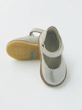 Load image into Gallery viewer, Baby girl's shimmery taupe ballerina Mary Jane