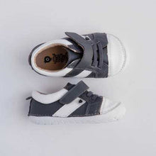 Load image into Gallery viewer, Old Soles Boy's Grey/Snow Sneakers