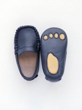 Load image into Gallery viewer, Baby boy's navy Moccasin