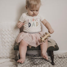 Load image into Gallery viewer, Graphic Onesie _ " I Love Dad " ( 0-3M, 3-6M, 6-9M, 9-12M )