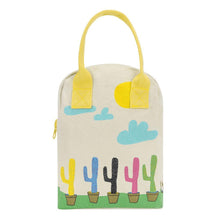 Load image into Gallery viewer, Zipper Lunch Bag - Cactus