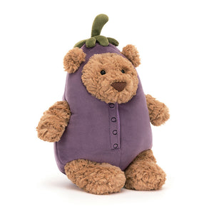 jellycat Eggplant Bartholomew Bear