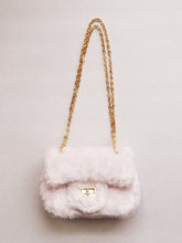 Load image into Gallery viewer, Girl&#39;s Pale Pink Furry Purse

