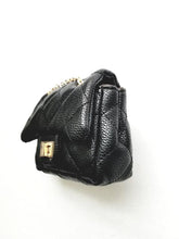 Load image into Gallery viewer, Girl&#39;s Black Quilted Mini Purse
